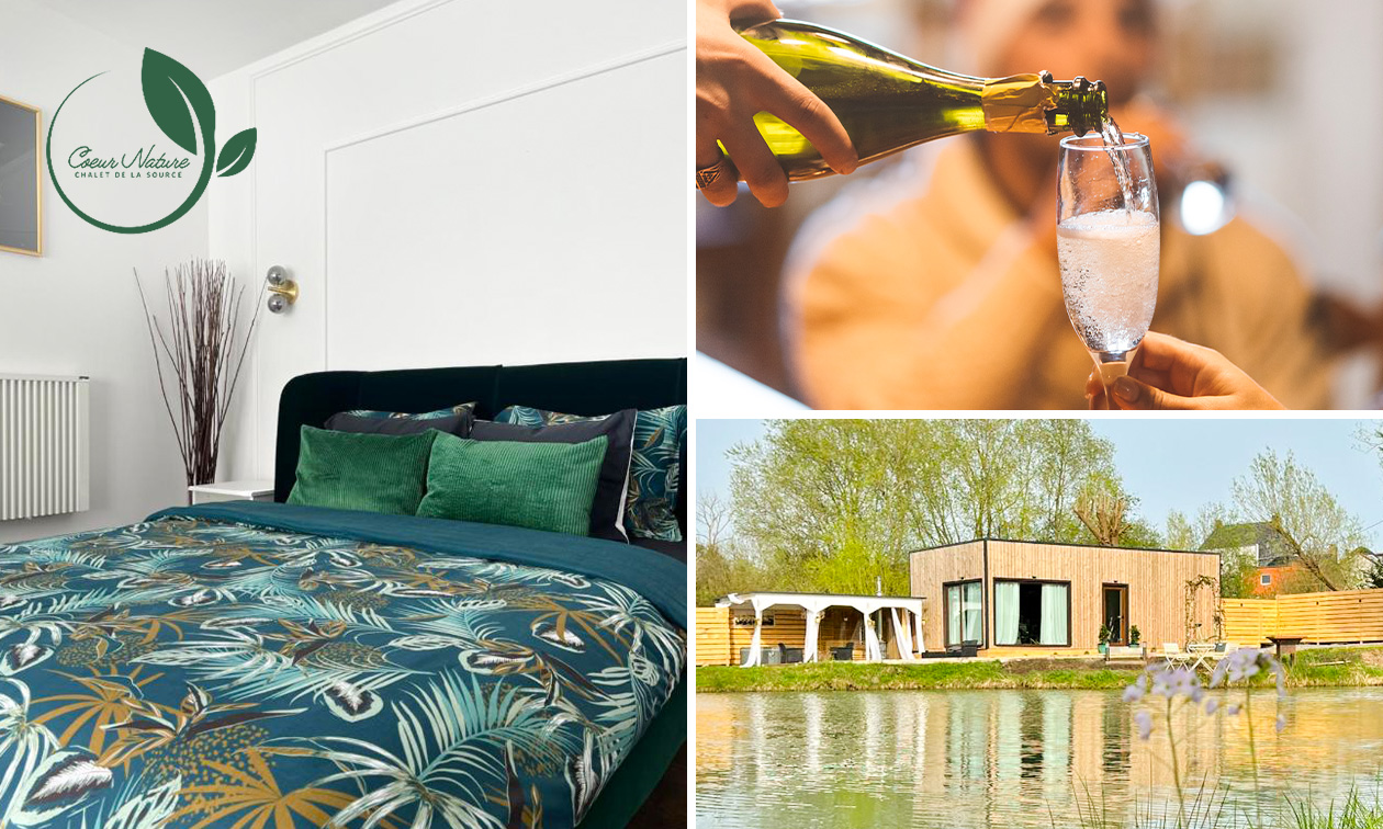 Nuit pour 2 + bouteilleux de mousseux + wellness à Sambreville