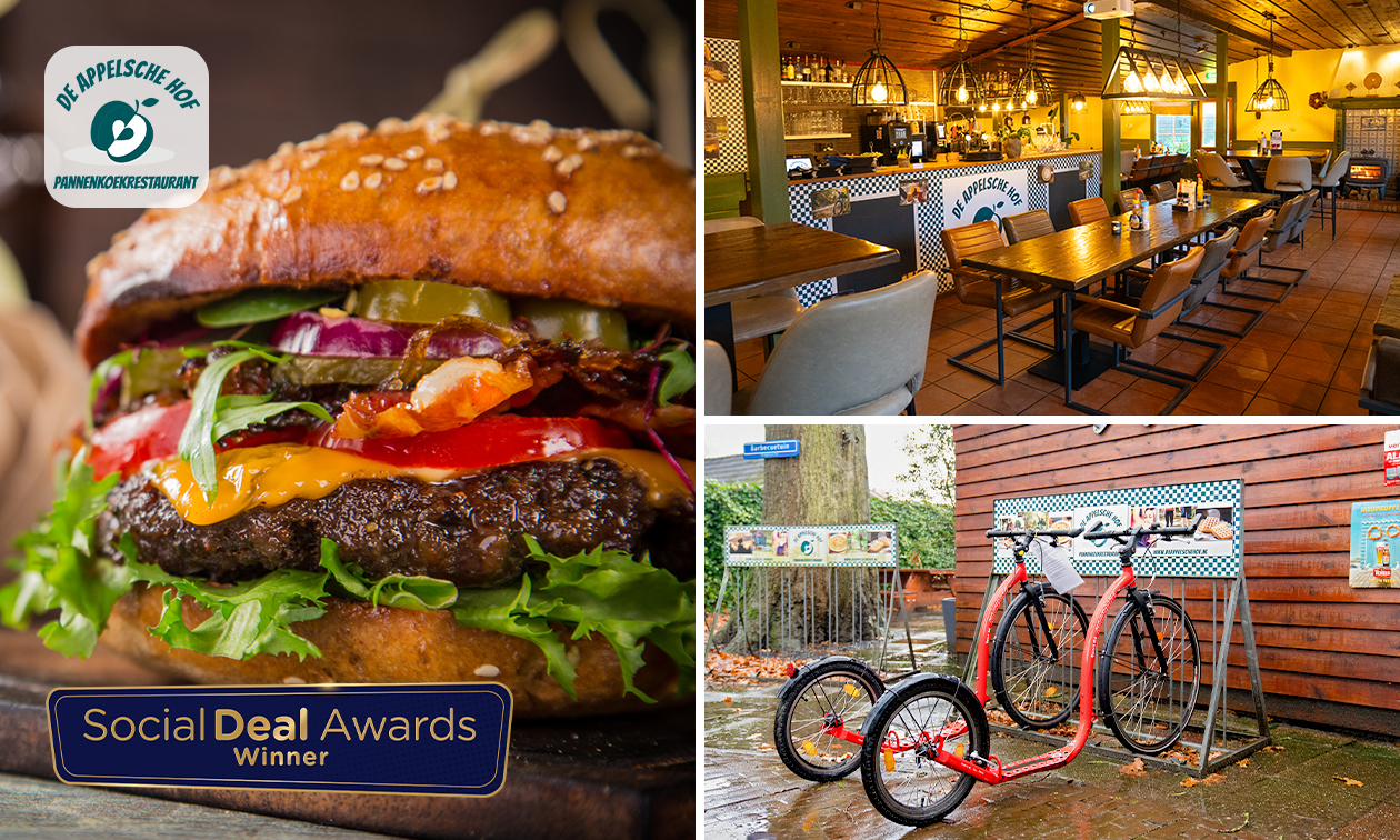 Kickbike + warme drank + lunch bij De Appelsche Hof