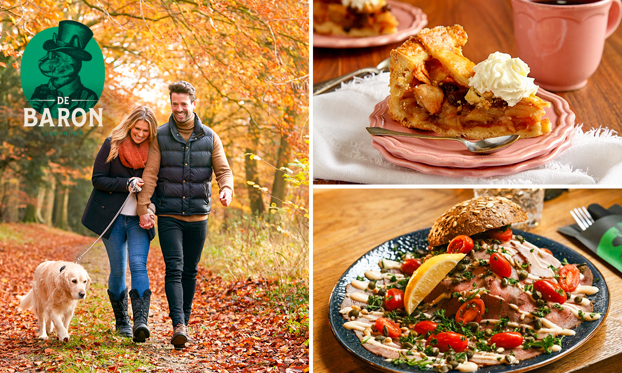 Wandelarrangement met 2-gangenlunch + gebak