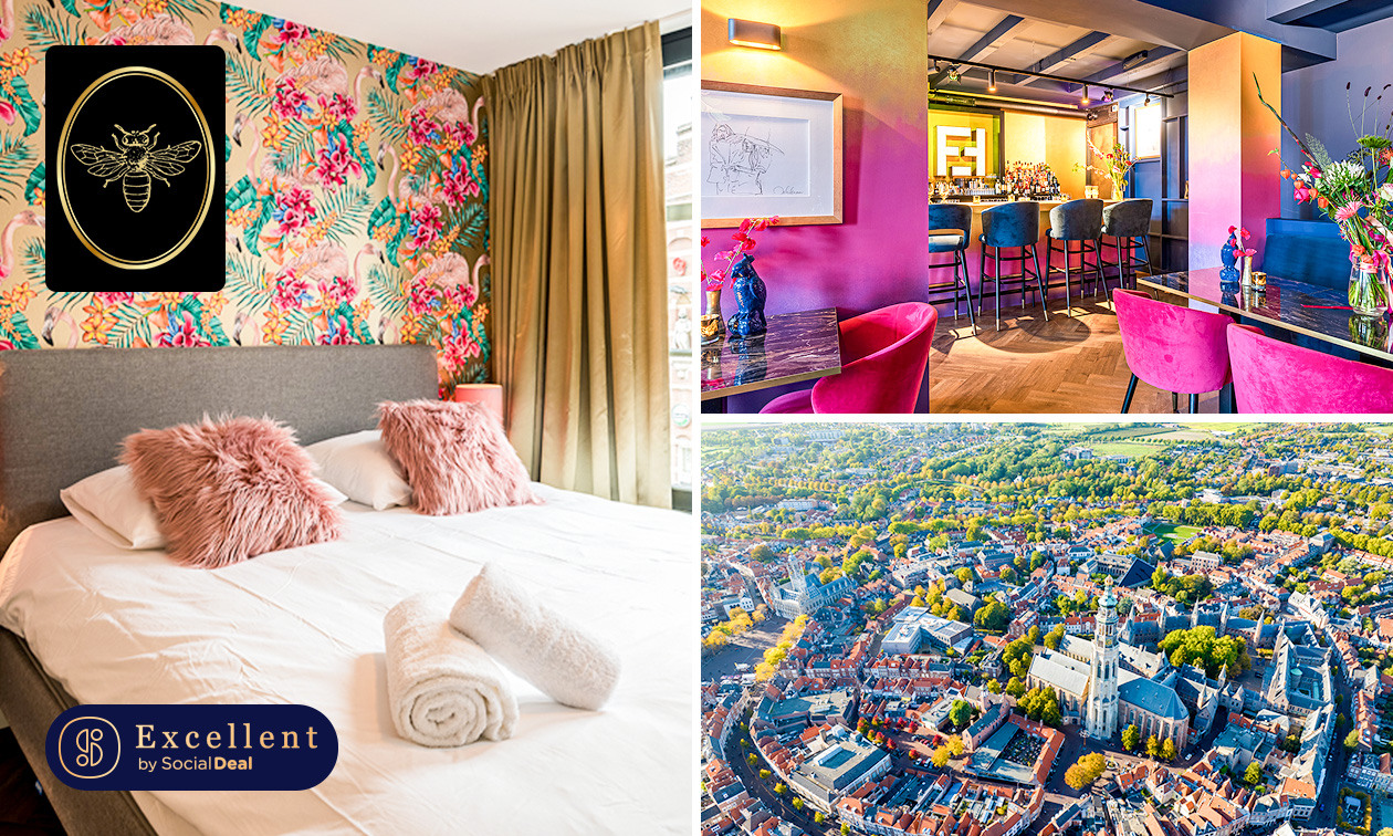 Nuit pour 2 + petit-déjeuner + check-in tardif + check-out tardif + bouteille de vin à Middelburg