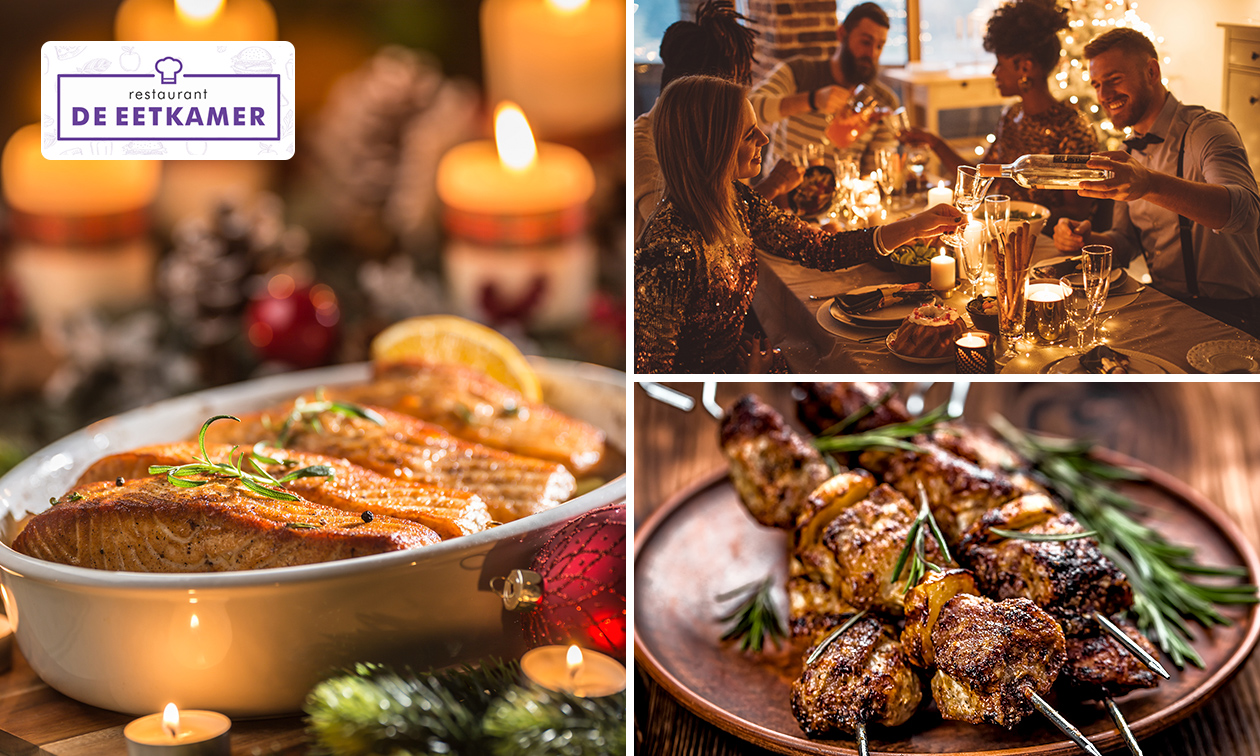 4-gangen kerstbuffet voor afhaal bij de Eetkamer