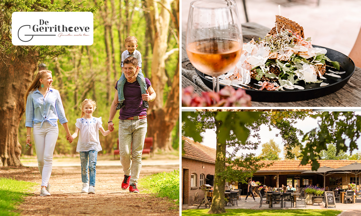 Wandelarrangement incl. koffie of thee + gebak + 2-gangen keuzelunch bij De Gerrithoeve