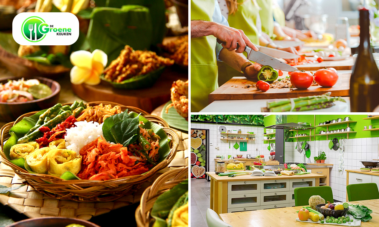 Kookworkshop naar keuze (3 tot 4,5 uur) bij De Groene Keuken
