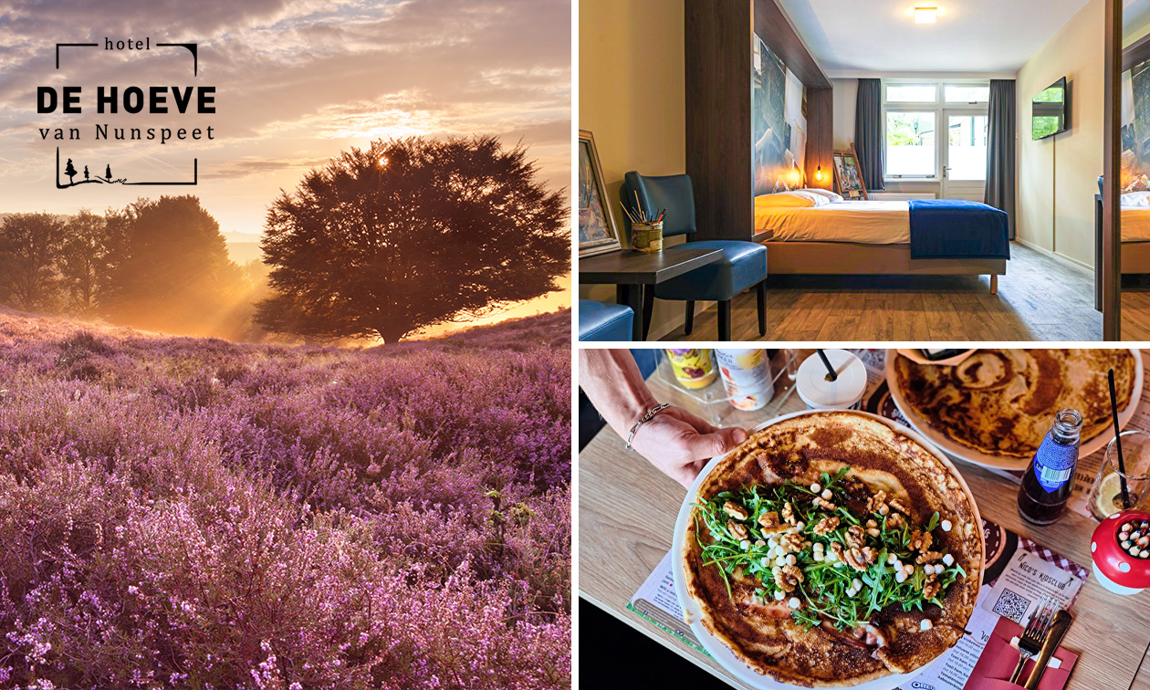 Nuit pour 2 + petit-déjeuner + crêpe de luxe dans la région du Veluwe