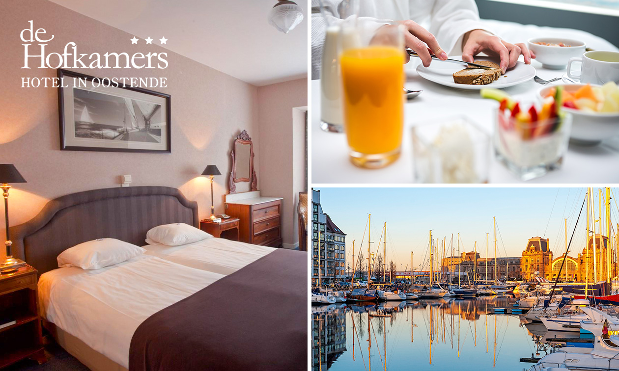 Nuit pour 2 + petit-déjeuner + cava + check-out tardif à Ostende