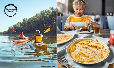 Kanotocht voor 2 of 3 personen in de avond (3 uur) + pannenkoek bij De Jonge Graaf
