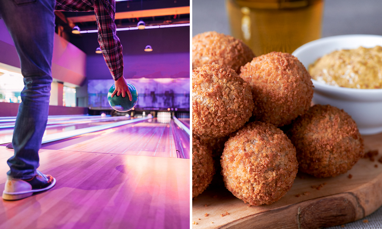 Discobowlen (1 uur) voor max. 6 personen + bitterballen