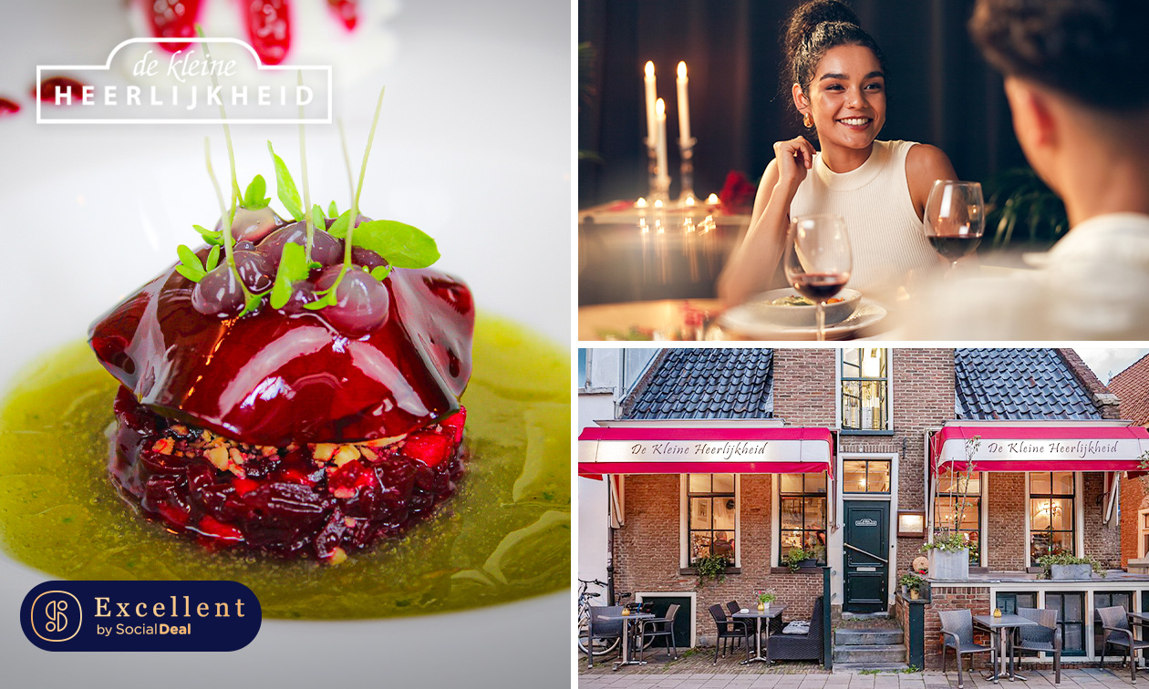 7-gangendiner van de chef + koffie/thee met friandises bij De Kleine Heerlijkheid