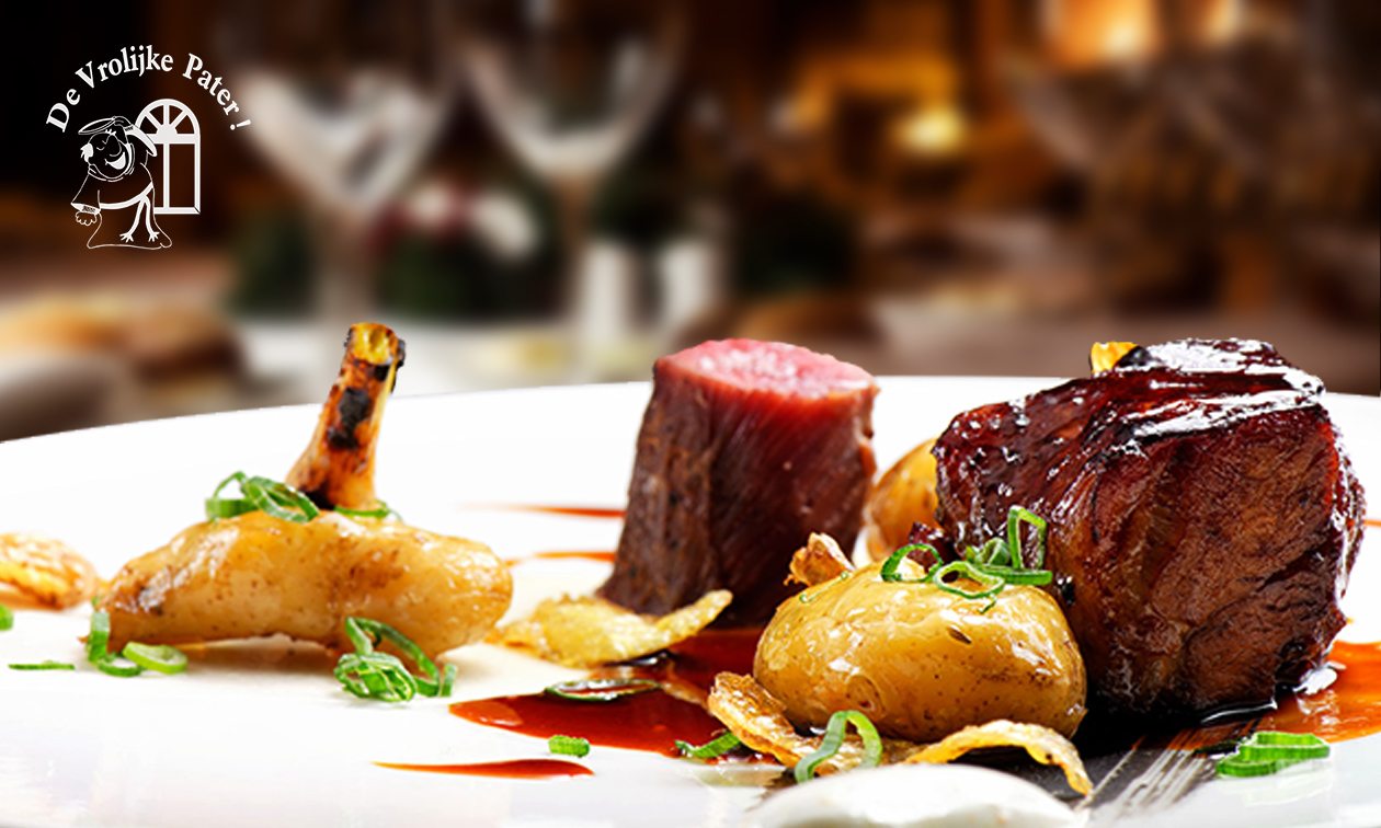 3-gangen keuzediner + brood bij De Vrolijke Pater