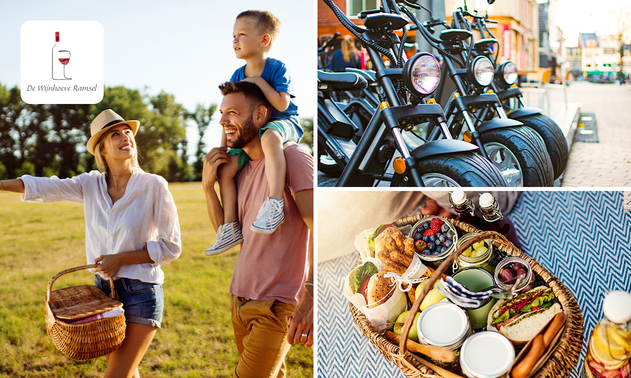 Huur elektrische fatbike (4 of 8 uur) + evt. picknick bij De Wijnhoeve