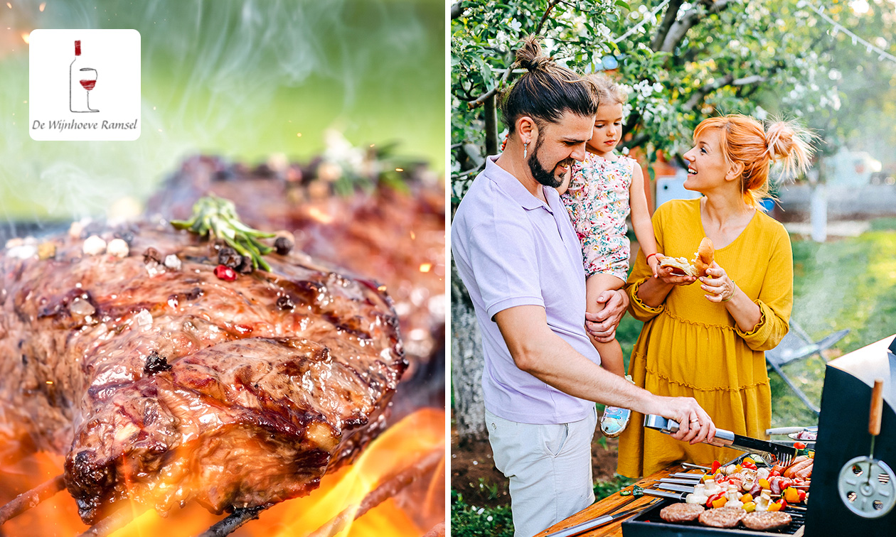 Barbecuepakket naar keuze of BBQ-verwenpakket voor Moederdag (1, 4 of 6 pers) bij De Wijnhoeve