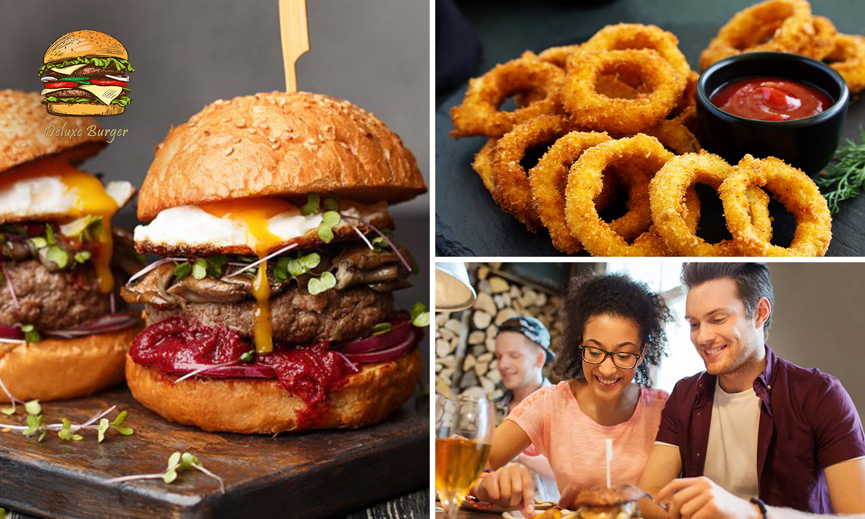 2-gangen burgerdiner bij Deluxe Burger Aalst