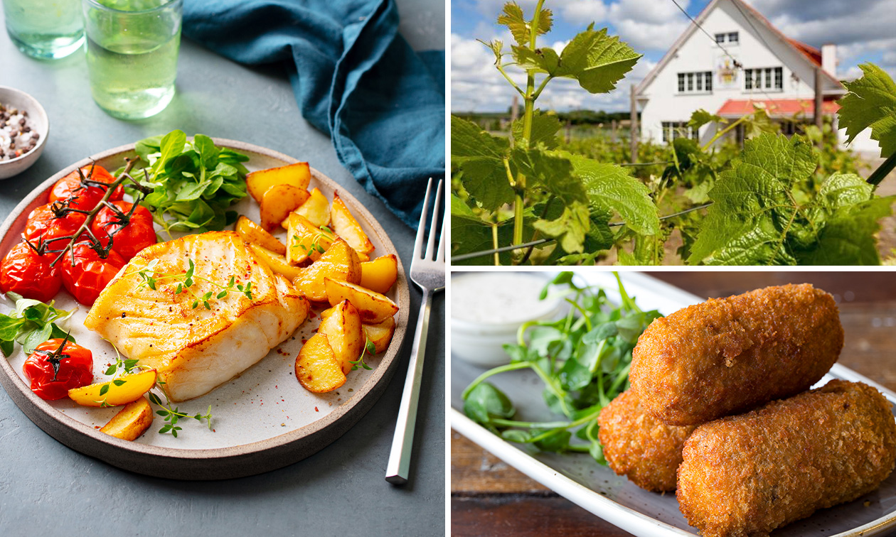 3-gangendiner of -lunch à la carte incl. wildgerechten bij Den Hagelander