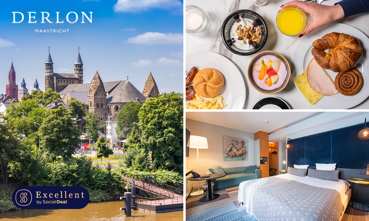 Nuit de luxe pour 2 + petit-déjeuner au cœur de Maastricht