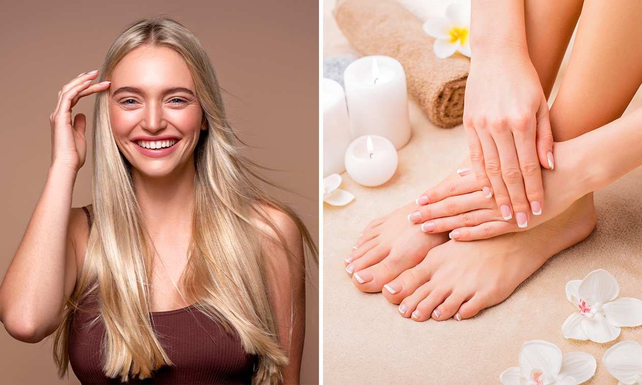 Kappersbehandeling of manicure- of pedicurebehandeling naar keuze