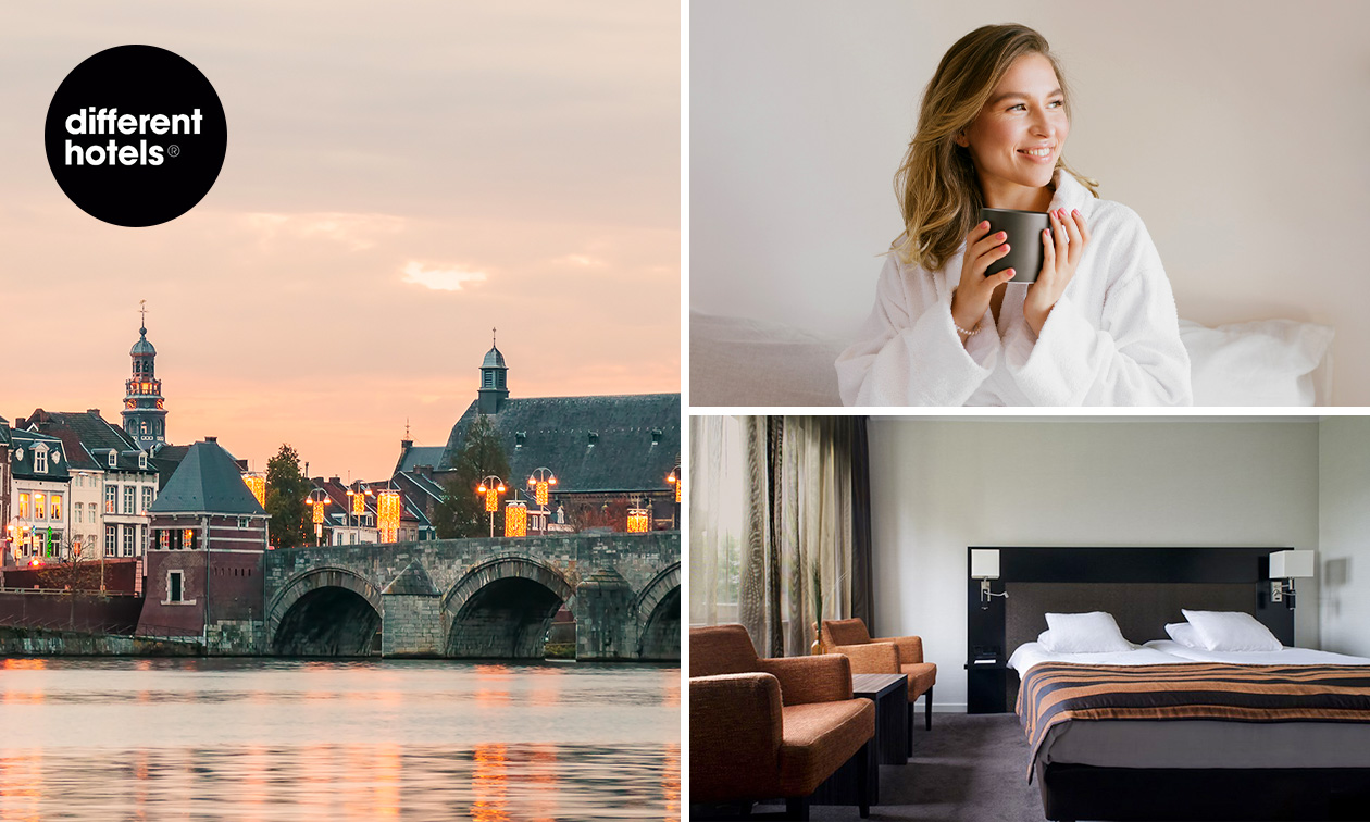 Nuit pour 2 + petit-déjeuner + check-out tardif + verre de bienvenue près de Maastricht