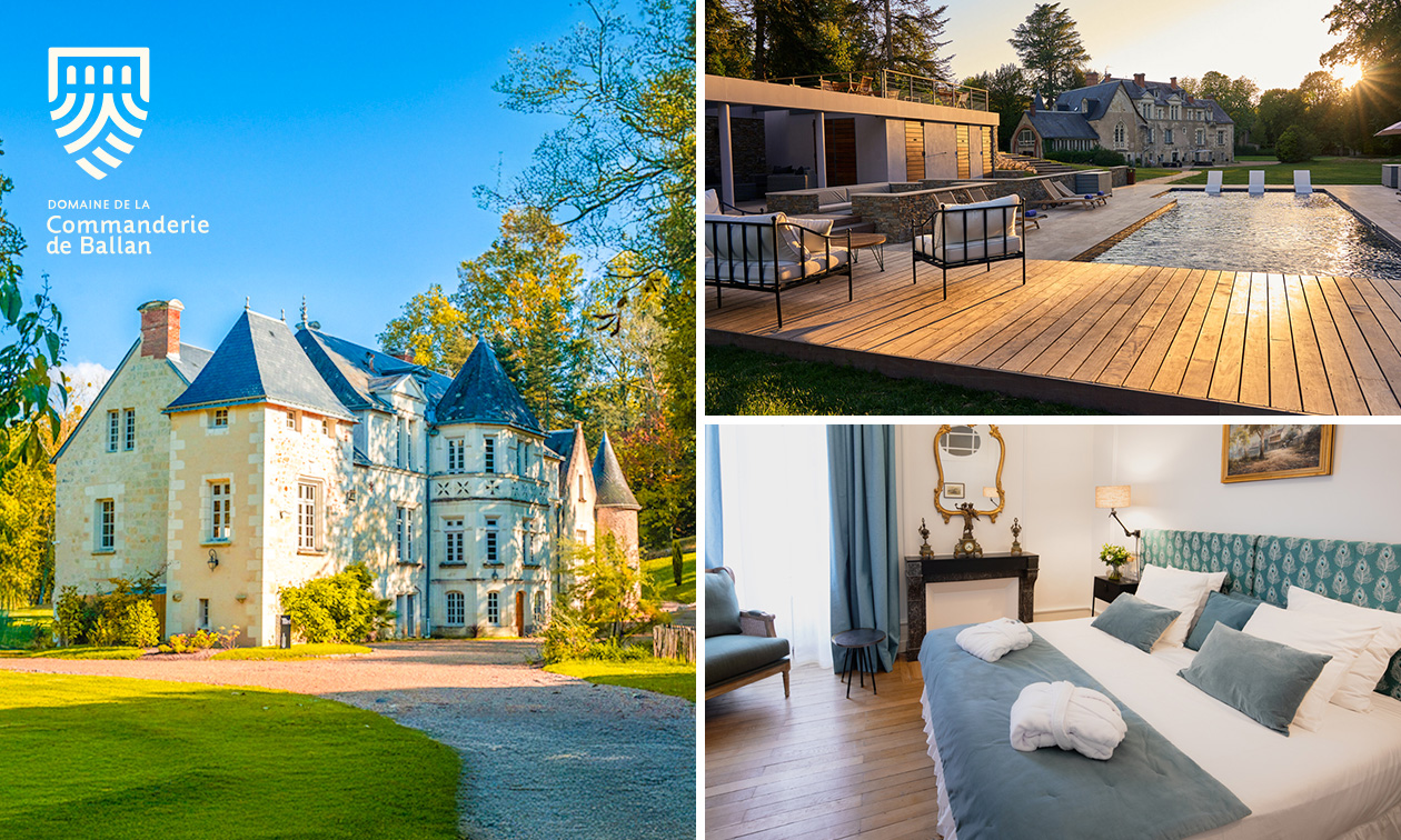 Nuit pour 2 à 8 + petit-déjeuner près de Tours