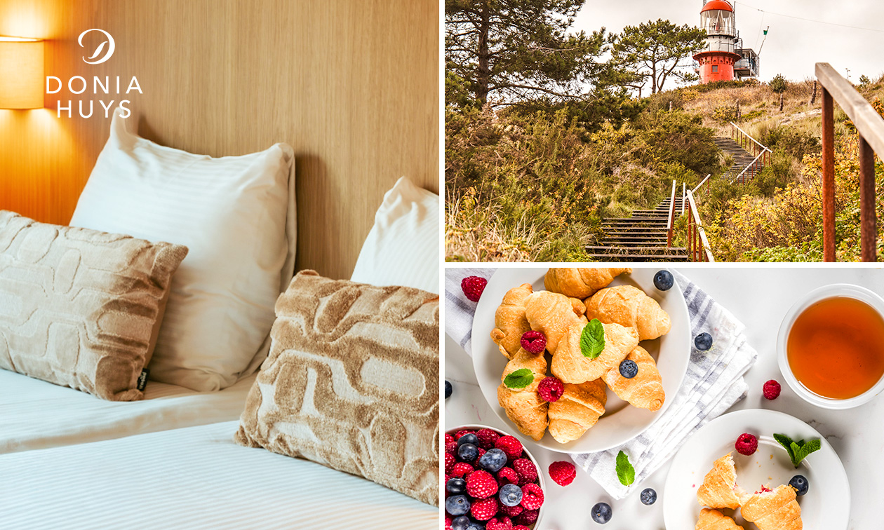 Nuit pour 2 + petit-déjeuner + check-in anticipé + service bagages à Vlieland