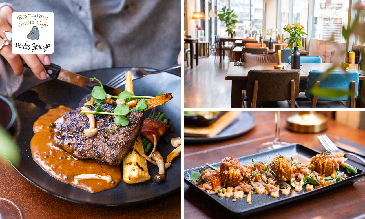 3-gangendiner à la carte bij Dordts Genoegen in hartje Dordrecht