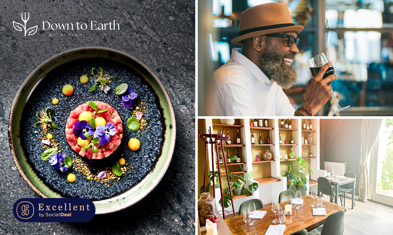5-, 6- of 7-gangen fine dining-diner van de chef bij Down To Earth Dining