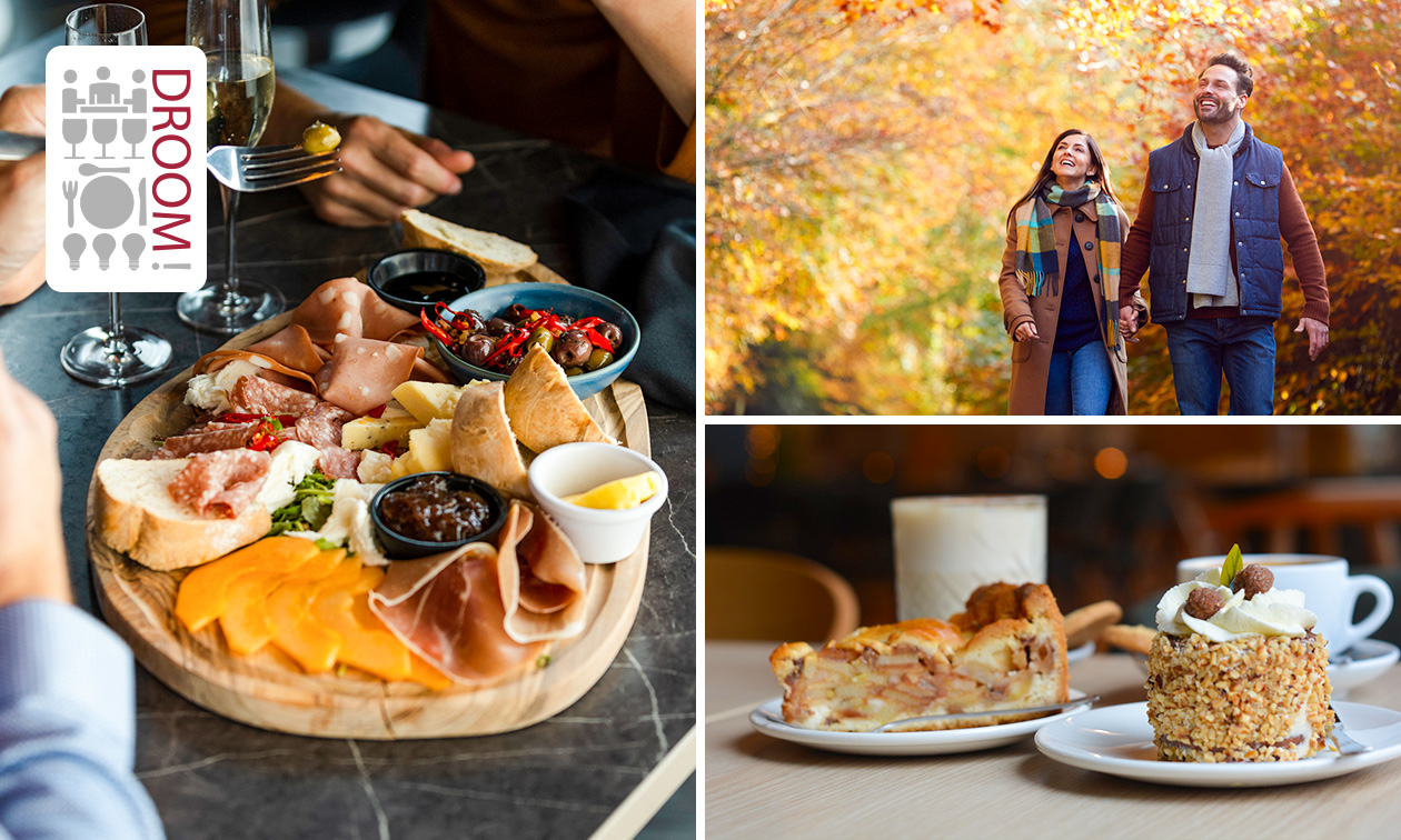 Wandelarrangement incl. koffie + gebak + borrelplank