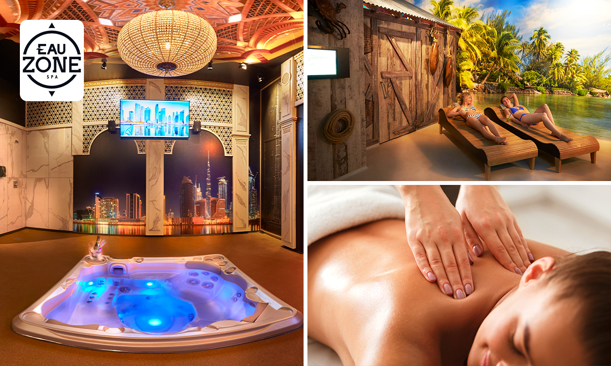 Massage solo ou duo (1h) ou spa privatif (2h) pour 2 + plateau gourmand et plus