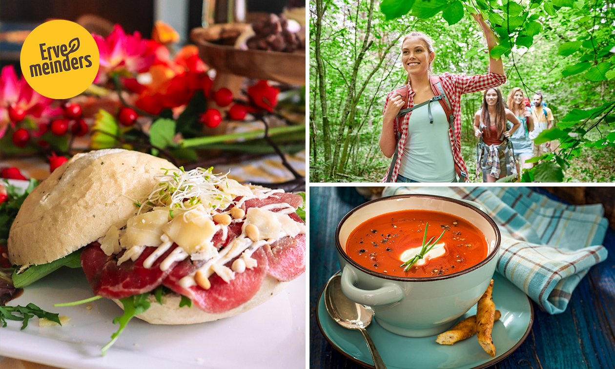 2-gangenlunch à la carte + evt. wandelarrangement bij Erve Meinders