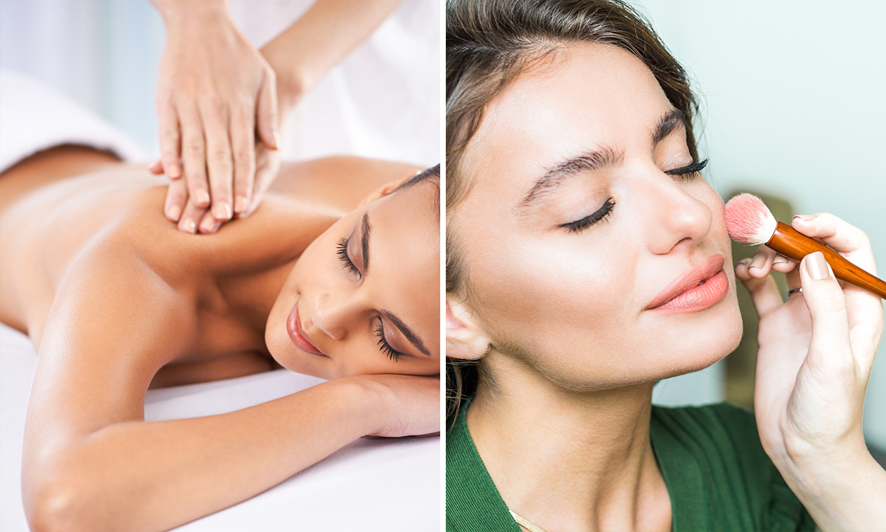 Massage au choix (30 ou 60 min) ou atelier auto-maquillage (120 min) près de Dour