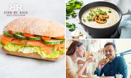 2-gangen keuzelunch bij Eten bij Rico