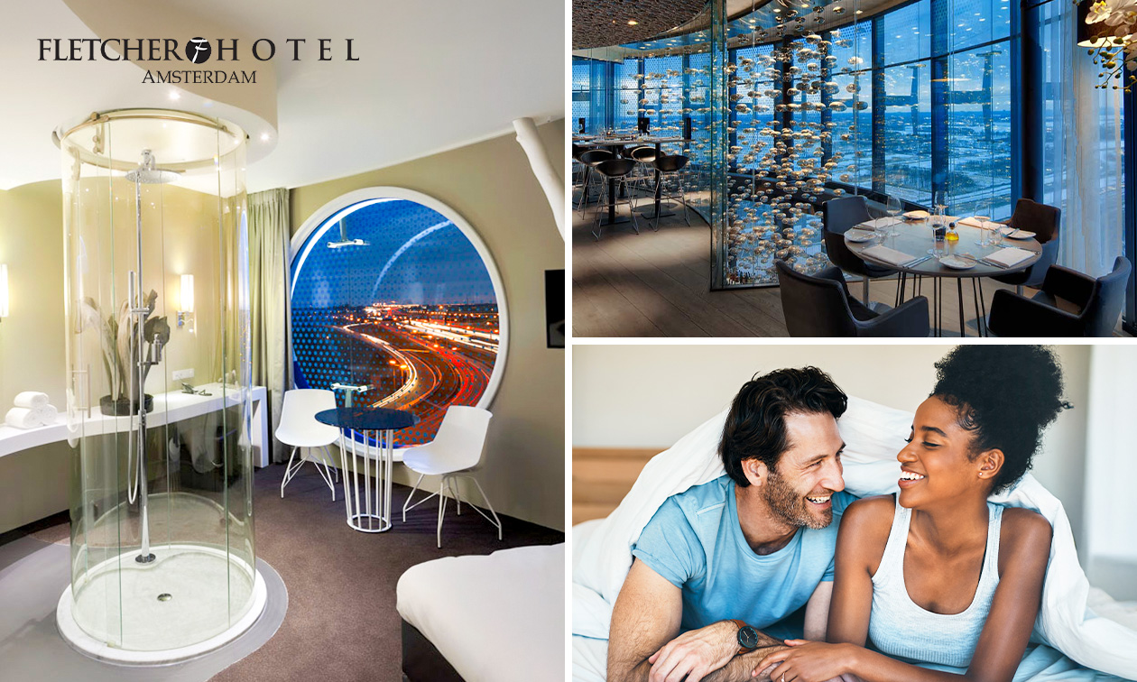 Nuit pour 2 + petit-déjeuner + dîner en 3 services près d'Amsterdam