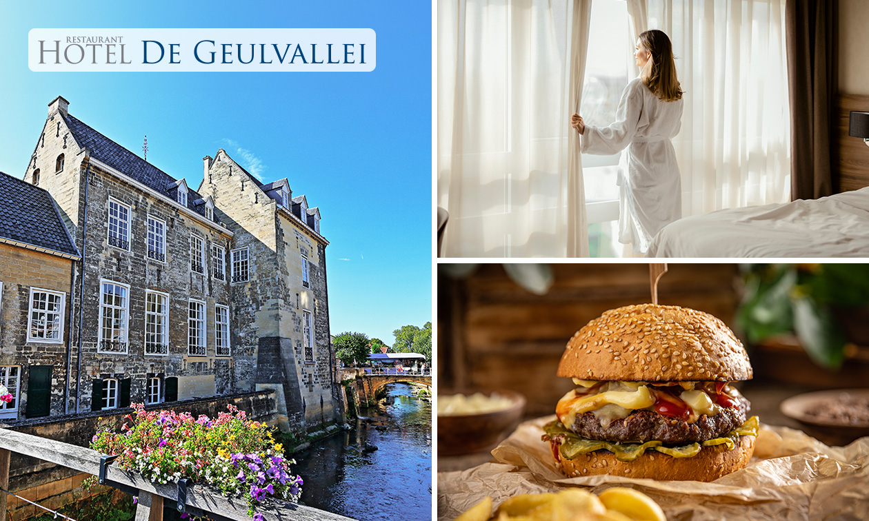 Nuit(s) pour 2 + petit-déjeuner + dîner en 2 services au choix dans la vallée de la Geul