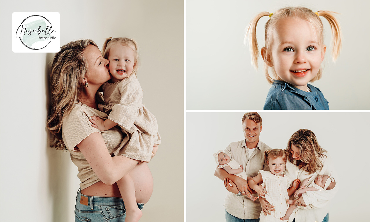 Fotoshoot voor 1 tot 6 personen + 1 digitaal bestand