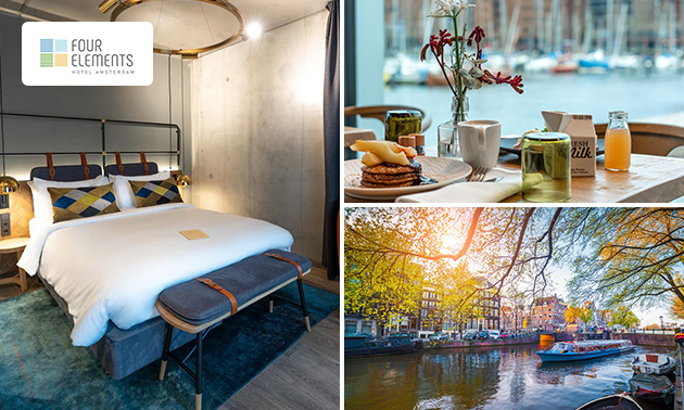 Overnachting(en) voor 2 aan het IJmeer + ontbijt + evt. diner