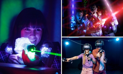 VR-game naar keuze + lasershooten bij Funbase