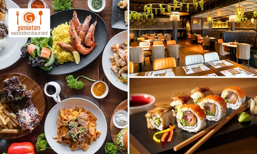 All-You-Can-Eat & Drink (3 uur) bij Genieten Wereldrestaurant