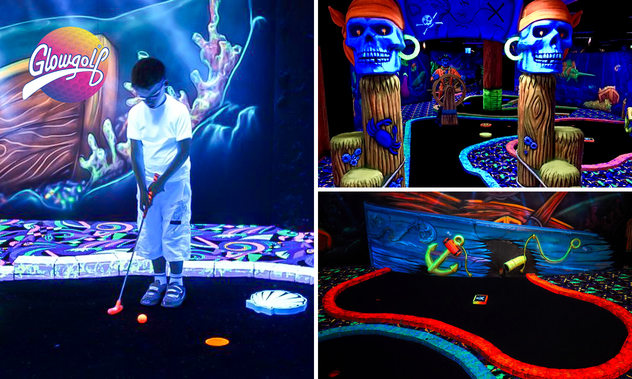 18-holes GlowGolf + evt. spiegeldoolhof