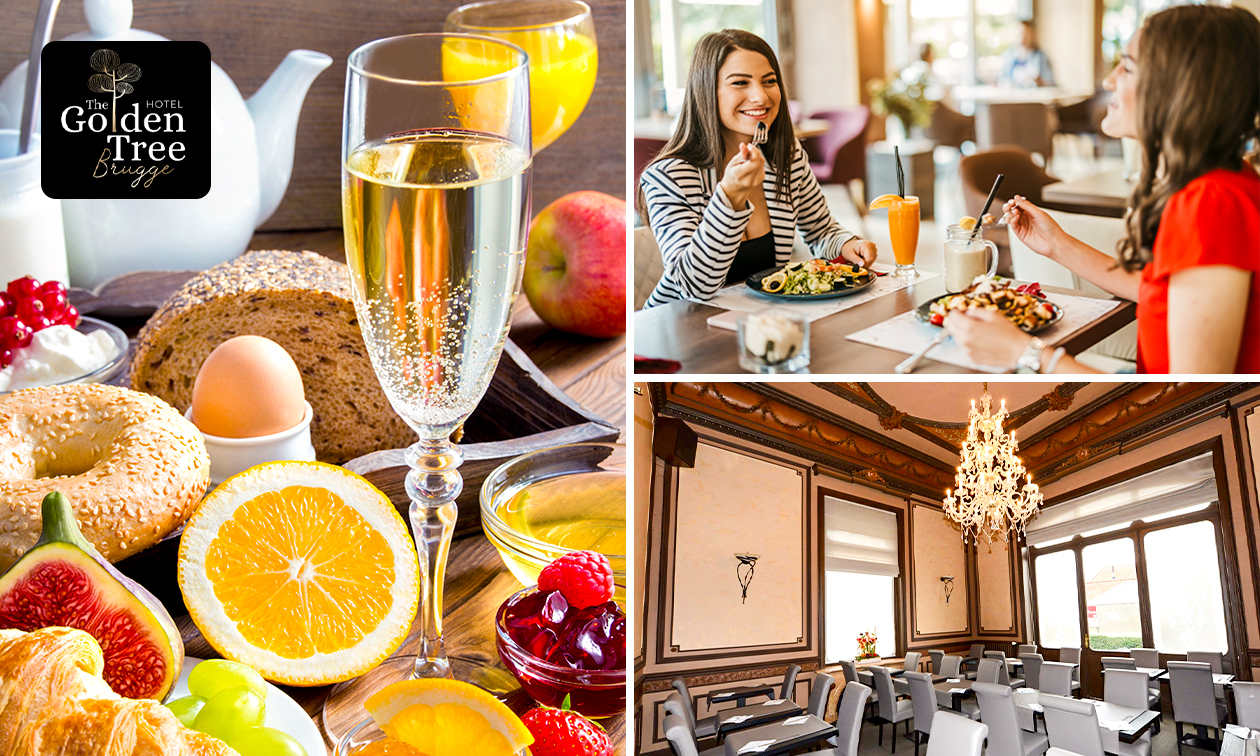 Onbeperkt ontbijtbuffet + glas cava bij Golden Tree Hotel