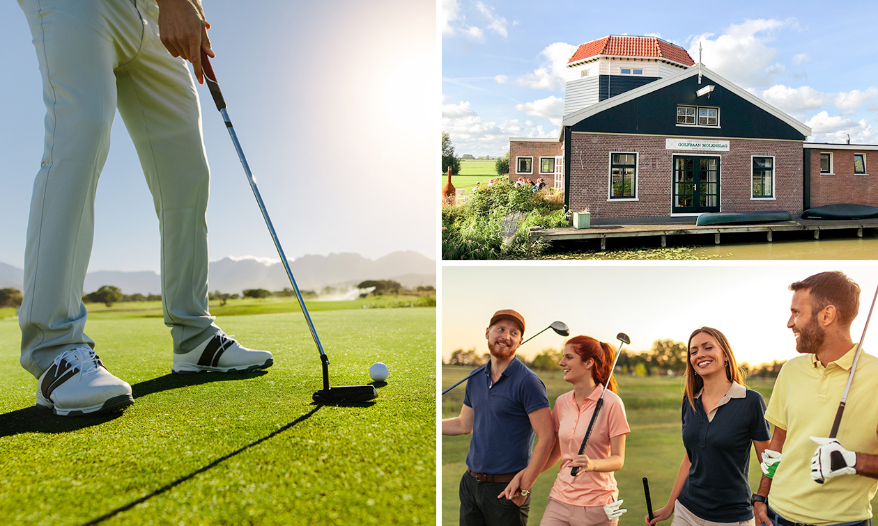 Greenfee voor 9 of 18 holes + evt. huur tas met golfballen