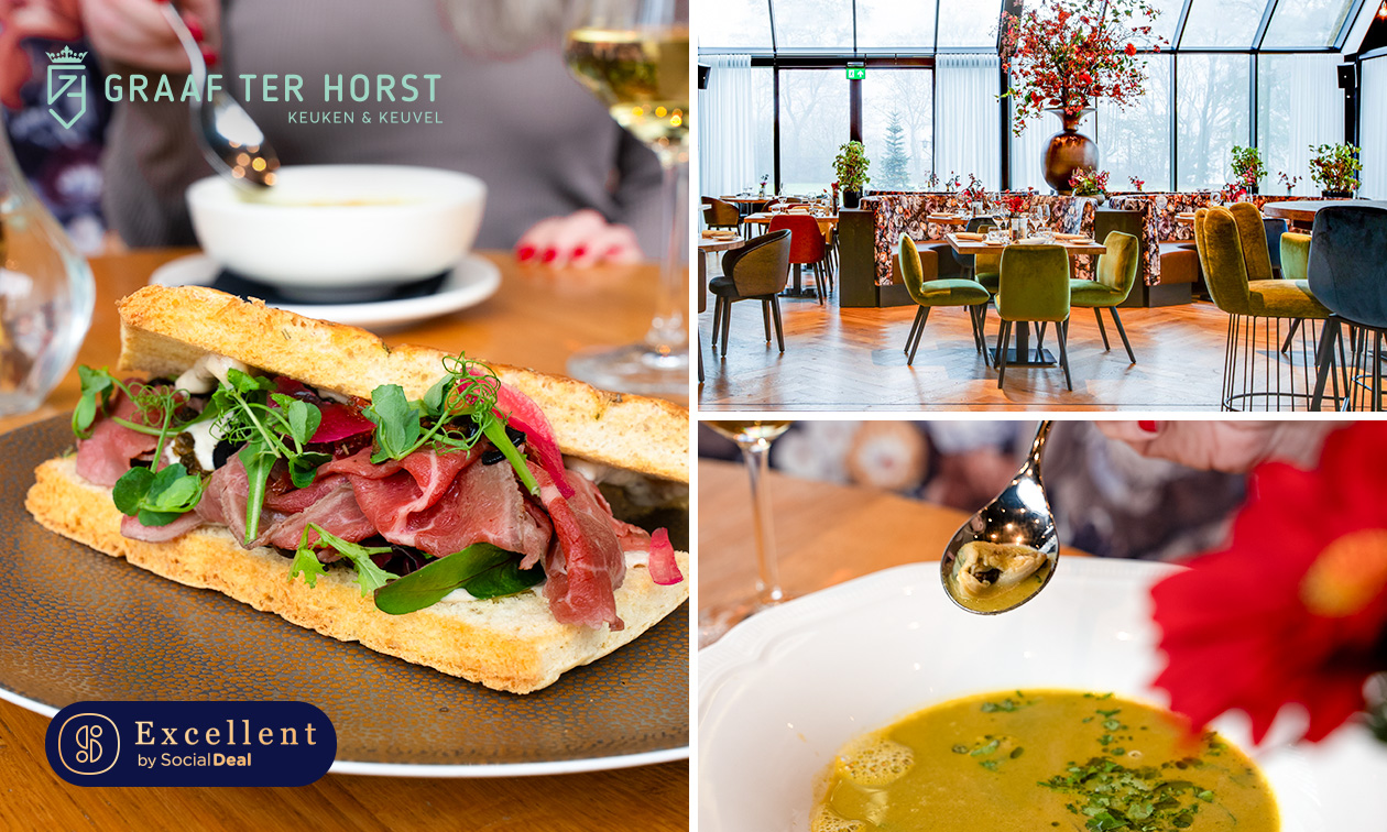 2- of 3-gangen keuzelunch bij Graaf ter Horst