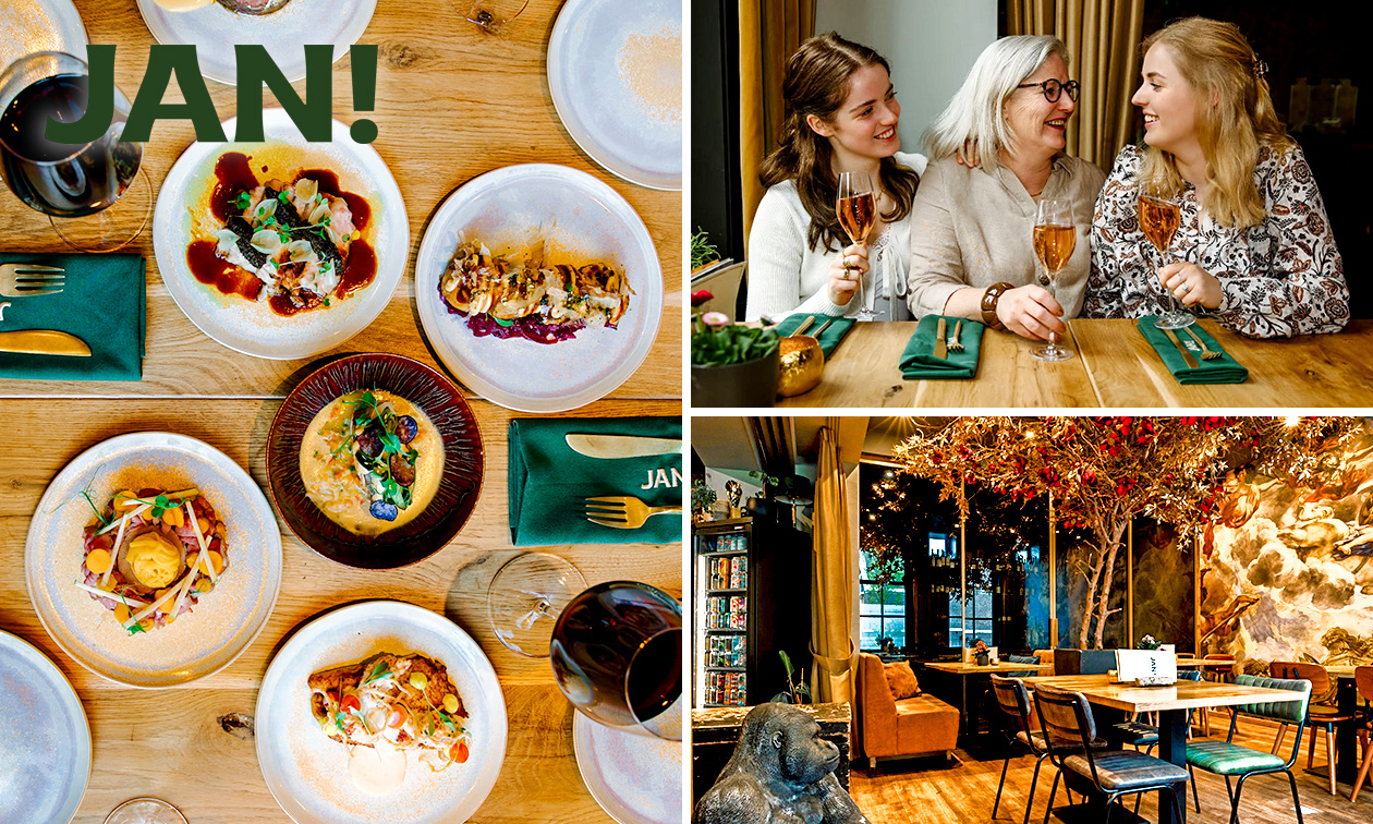 12-uurtje of 4-gangen shared dining-diner van de chef bij Grand Café JAN!