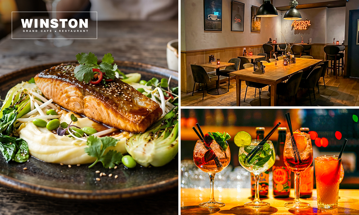 3-gangen keuzediner bij Grand Café Winston