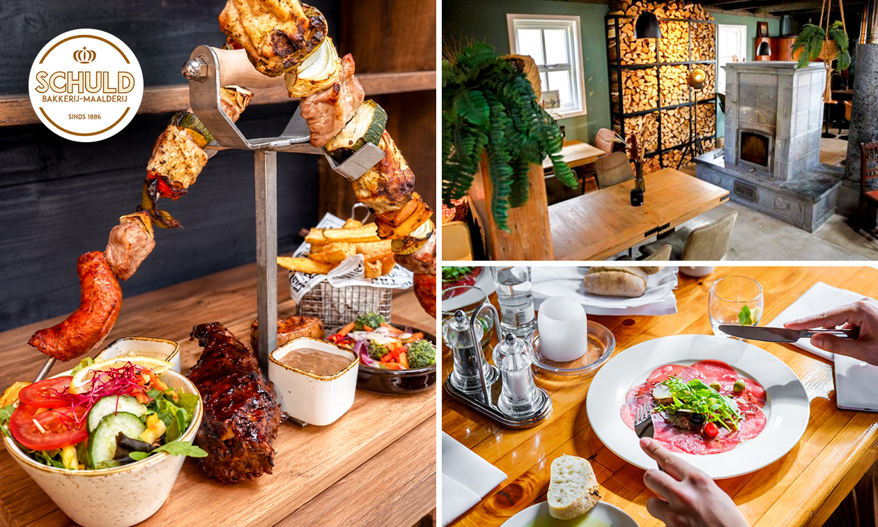 2- of 3-gangen keuzediner bij Grandcafé De Bakkersmolen