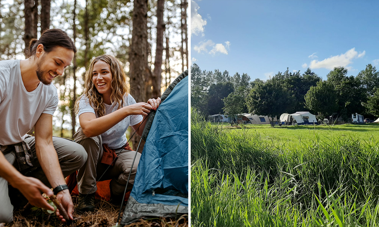 Emplacement de camping pour 2 personnes (1, 2, 3, 5 ou 7 nuits)