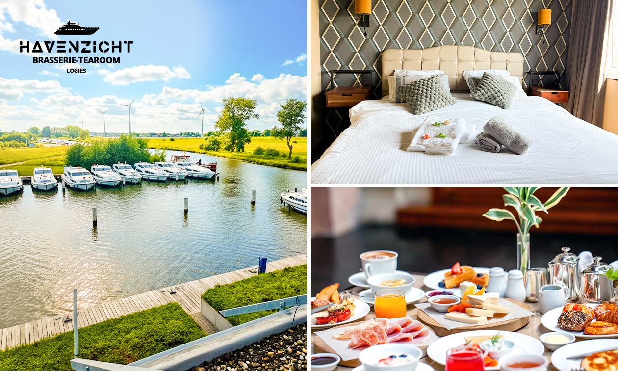 Nuit pour 2 au bord de l'eau + petit-déjeuner + check-out tardif + évtl. lunch