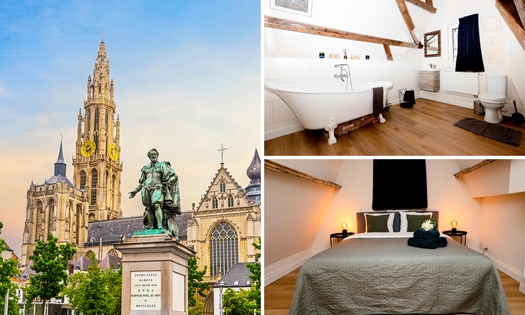 Nuit pour 2 + dîner en 3 services + petit-déjeuner + check-out tardif à Anvers