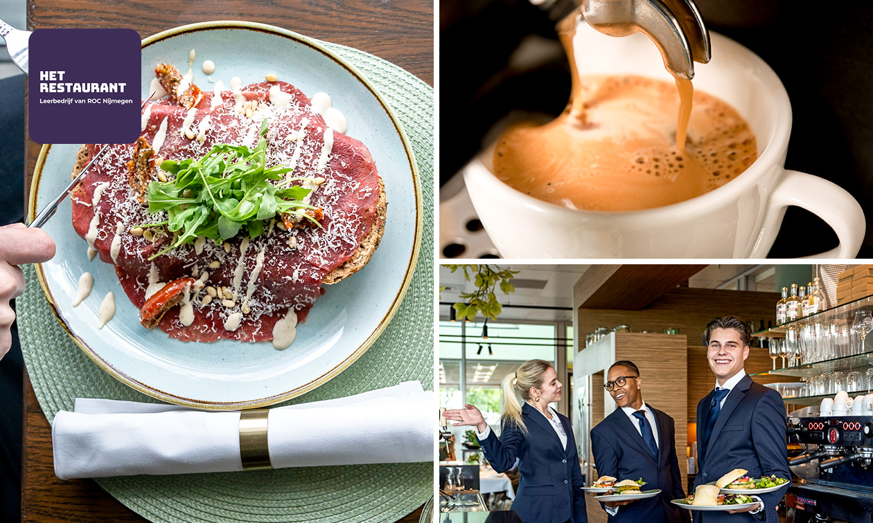 3-gangenlunch + drankje naar keuze bij Het Restaurant - ROC in hartje Nijmegen