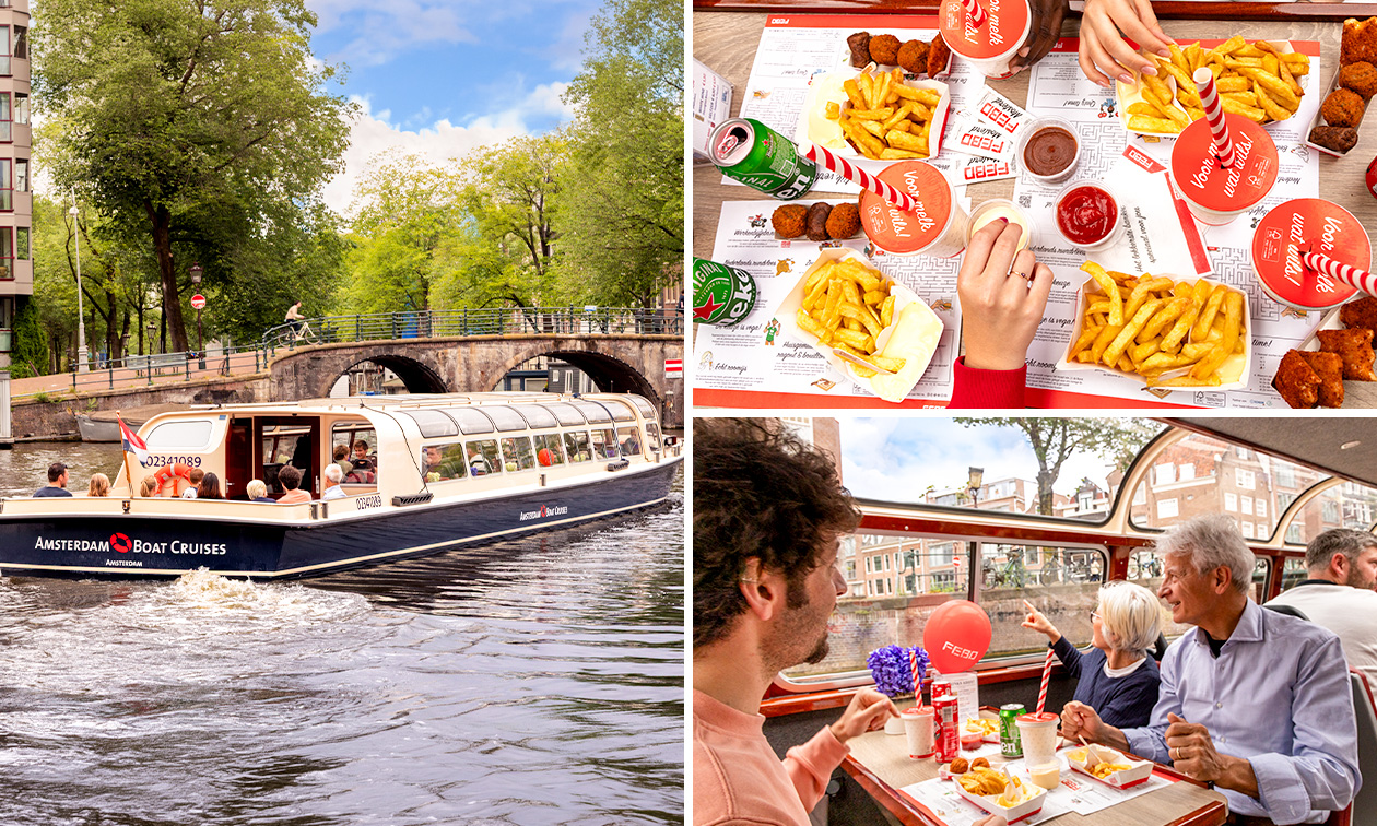FEBOAT: Amsterdamse grachtenrondvaart met FEBO-snacks