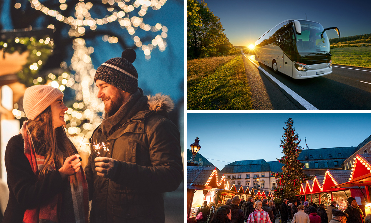 Dagtocht naar kerstmarkt in Duitsland met luxe touringcar