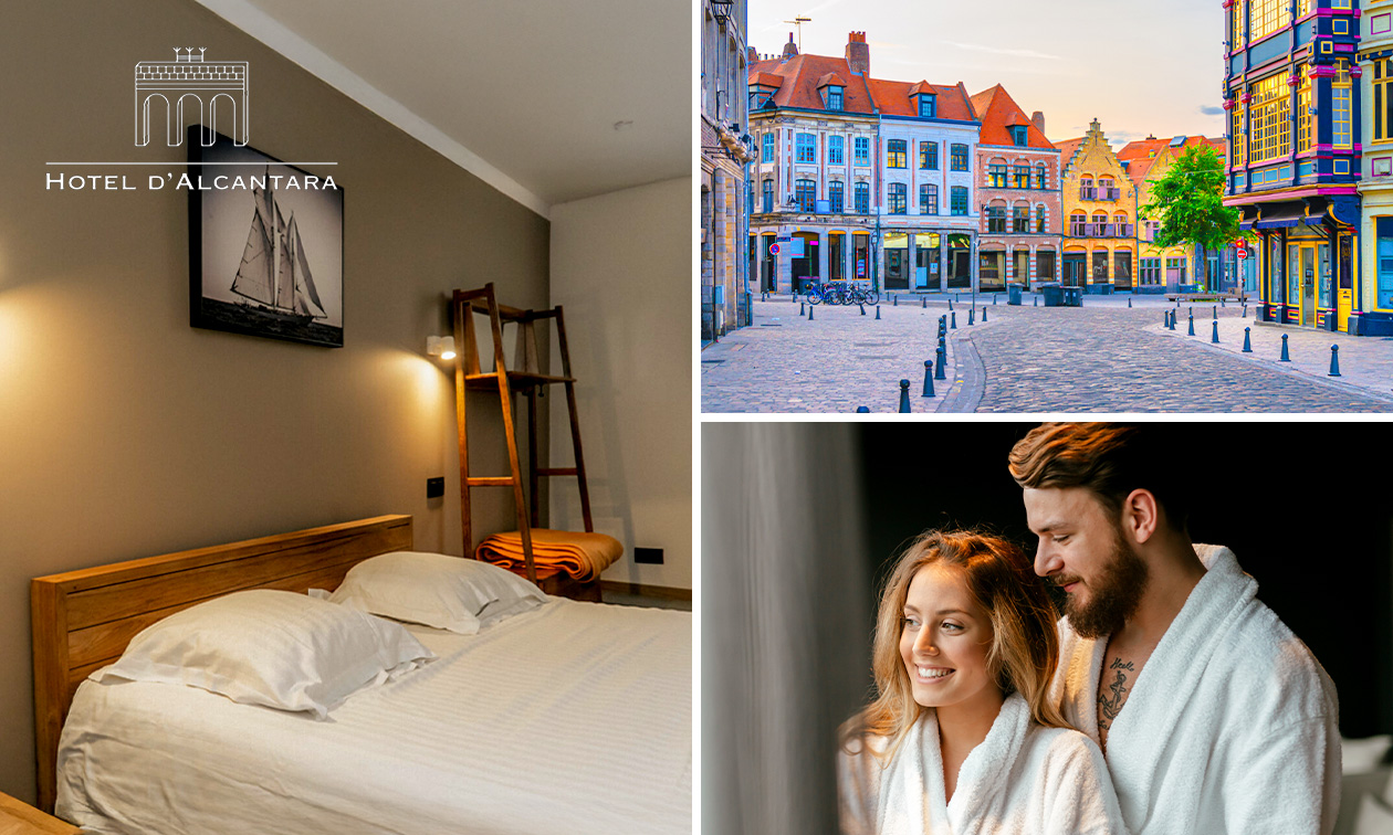 Nuit pour 1 ou 2 + petit-déjeuner + check-out tardif + verre de bienvenue au coeur de Tournai