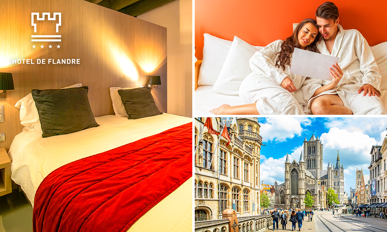 Nuit pour 2 + petit-déjeuner + check-out tardif + verre de bienvenue à Gand